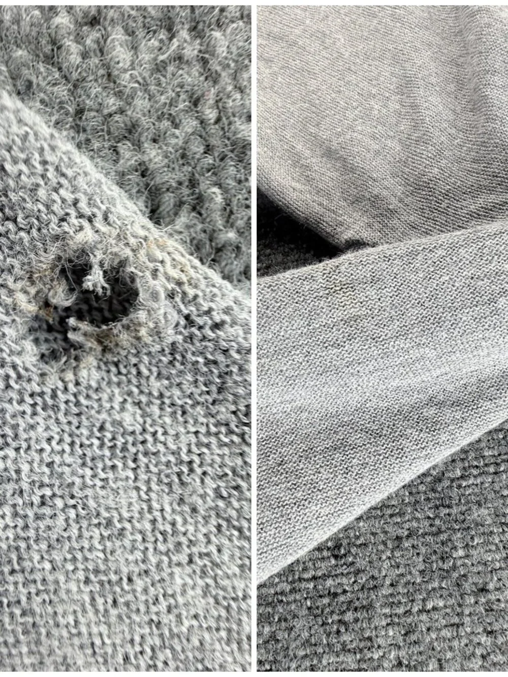 Christian Dior ** Sweater Men Cardigan V-Neck Logo USA XL Gray Solid Long Sleeve